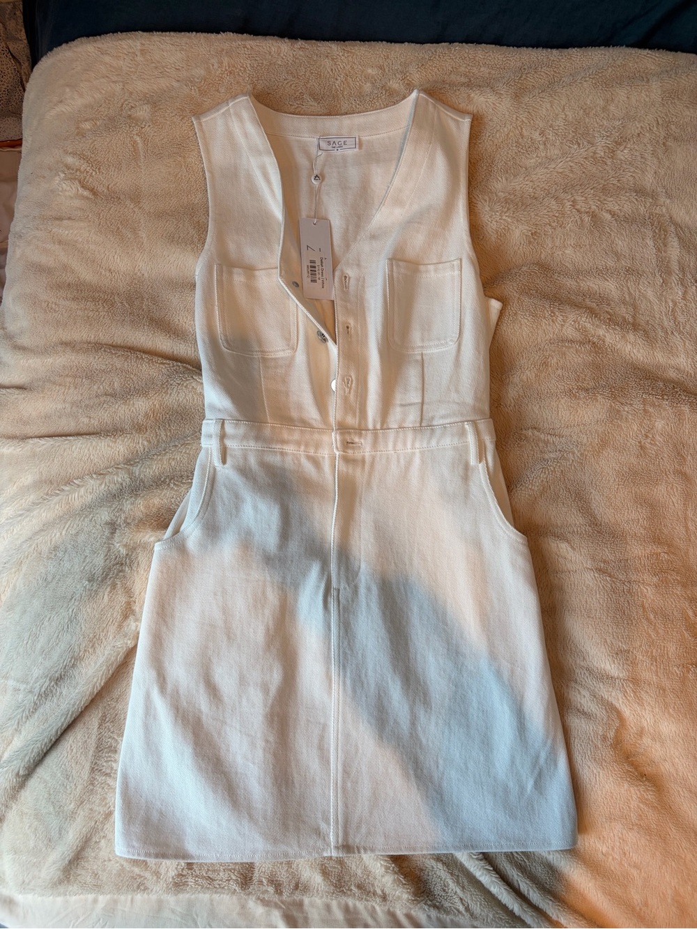 White Denim Dress